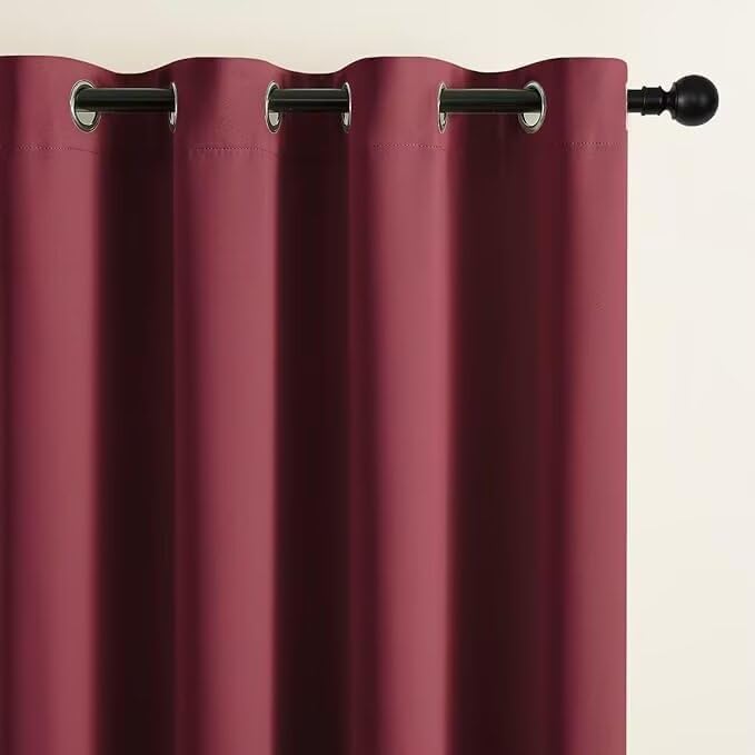 Joydeco Blackout Curtains for Bedroom 84 inch Long 2 Panels, Thermal Insulated - Image 2