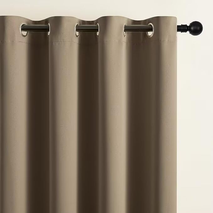 Joydeco Blackout Curtains for Bedroom 90 inch Long 2 Panels, Thermal Insulated - Image 2