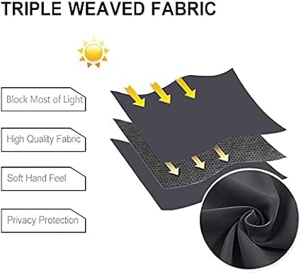 DWCN Room Darkening Curtains for Bedroom, 52 x 30 Inches Long - Image 4