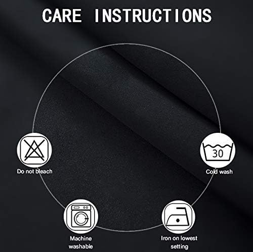 100% Blackout Curtains 40 x 63 Inch/Black Curtains 2 Panels - Image 5