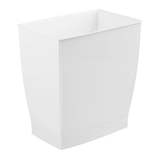 iDesign, Plastic Spa Rectangular Trash, Waste Basket Garbage Can - Image 8