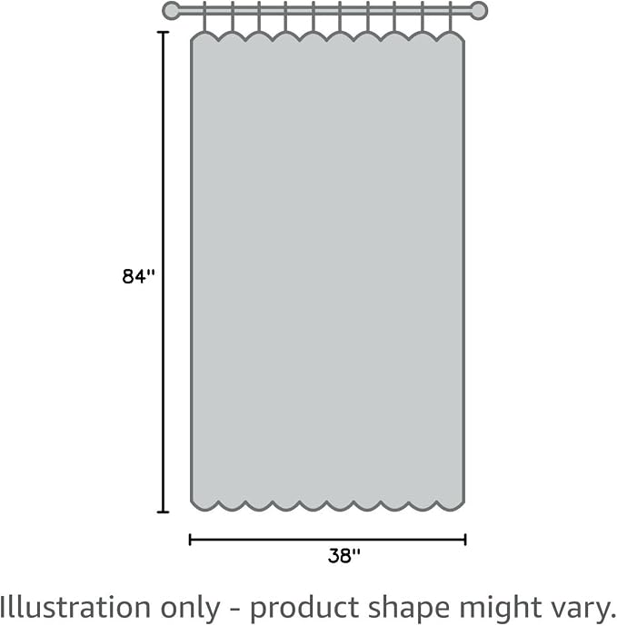 KOUFALL Cream Curtains for Small Windows, Room Darkening 80% Blackout Narrow 38 - Image 10