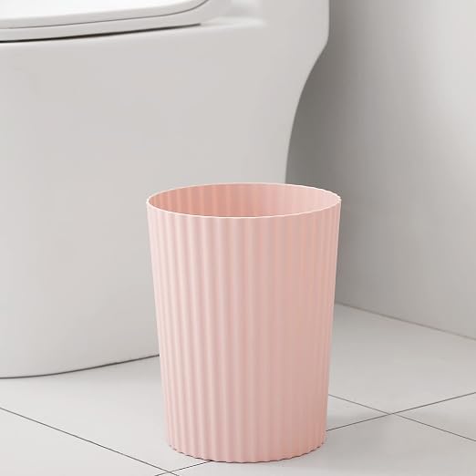JiatuA Small Bathroom Trash Can Plastic Wastebasket Garbage Can Pink 4 Pack | - Image 3