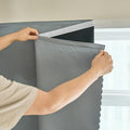AJAZZ 100% Window Blinds Blackout Portable Blackout Curtains Adhesive Curtains by AJAZZ