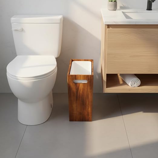 Coeusy 3 Gallon Wooden Trash Can - Image 7