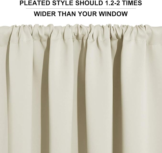 RYB HOME Short Privacy Curtains 30 inch Long - Image 6