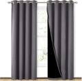 NICETOWN Grey Full Shade Curtain Panels, Pair of Energy Smart & Noise Blocking by NICETOWN