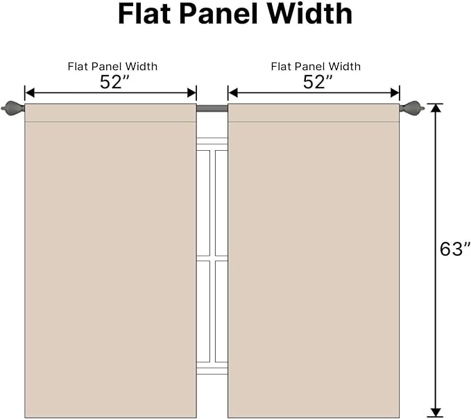 H.VERSAILTEX Blackout Curtains Thermal Insulated Window Treatment Panels Room - Image 7