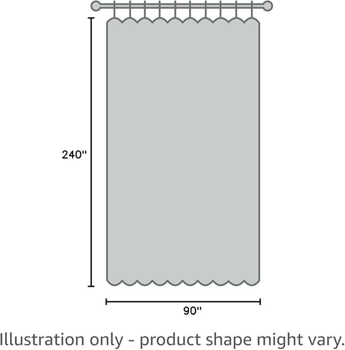 RYB HOME Extra Wide Curtains for Divider Room Temporary Privacy Separation | - Image 8