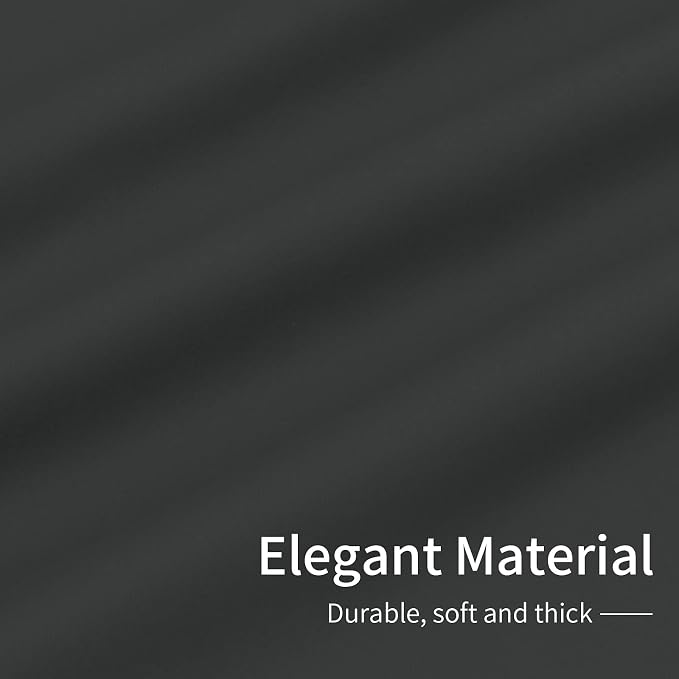 Easy-Going Thermal Grommet Blackout Curtains, 2 Panels 42x63 in, Dark Gray | - Image 6