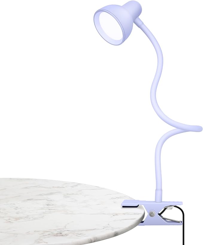 LiFMIRA Desk Lamp Clip on Lamp for Bed, LED Reading Light for Bed Purple | 3 by LiFMIRA