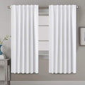 H.VERSAILTEX White Curtains Thermal Insulated Window Treatment Panels Room by HVERSAILTEX