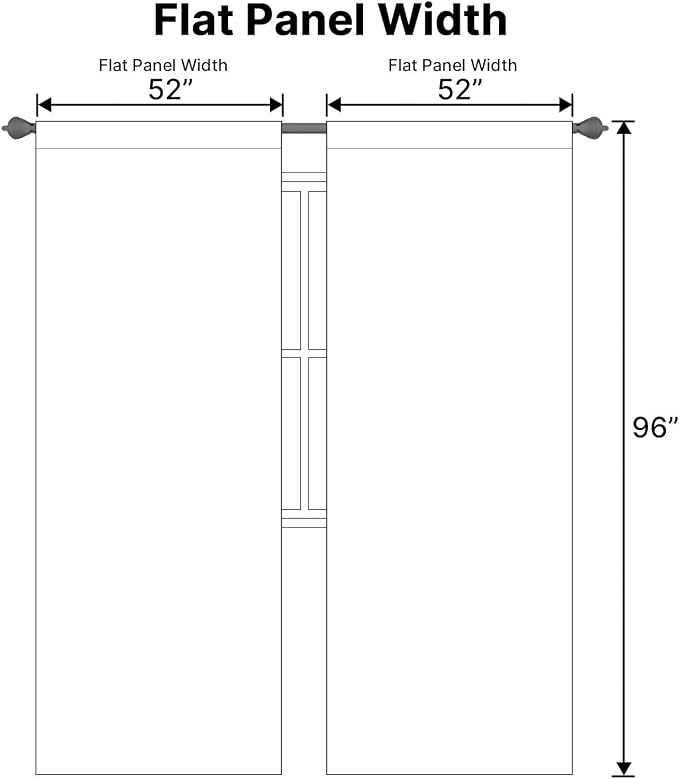 H.VERSAILTEX White Curtains Thermal Insulated Window Treatment Panels Room - Image 6