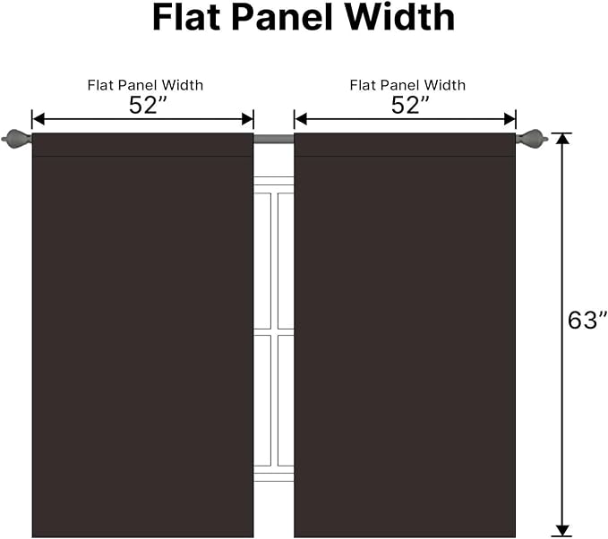 H.VERSAILTEX Blackout Curtains Thermal Insulated Window Treatment Panels Room - Image 7