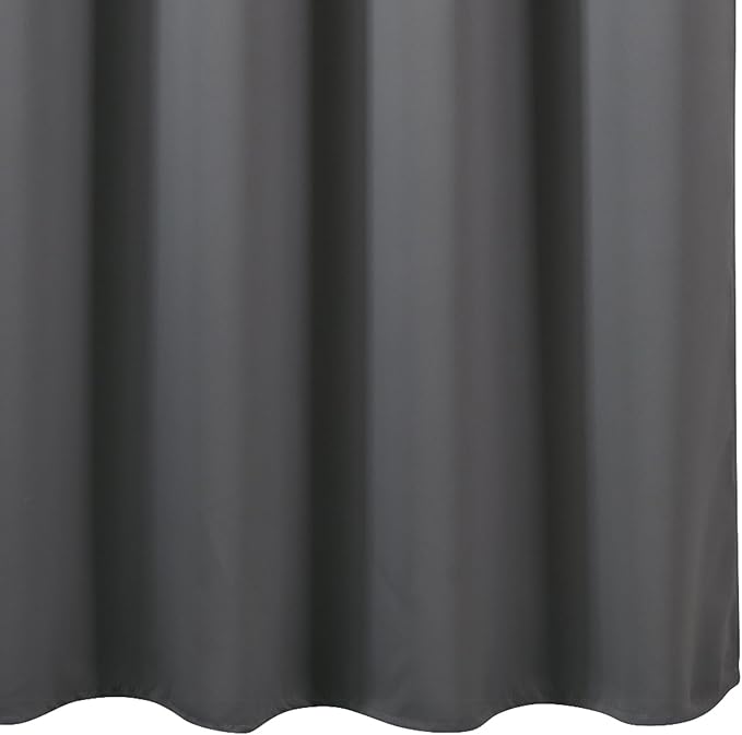 Blackout Curtains 66 x 72 Inch Long Frost Grey Curtains Set of 2 Panels Room - Image 8