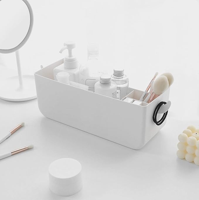 Bedside Hanging Caddy, Plastic Hanging Storage Shelf Holder Organizer - Image 4