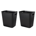 Plastic Small Bathroom Trash Can Wastebasket, 3.5 Gallon, 2 Pack | Compact by UUJOLY