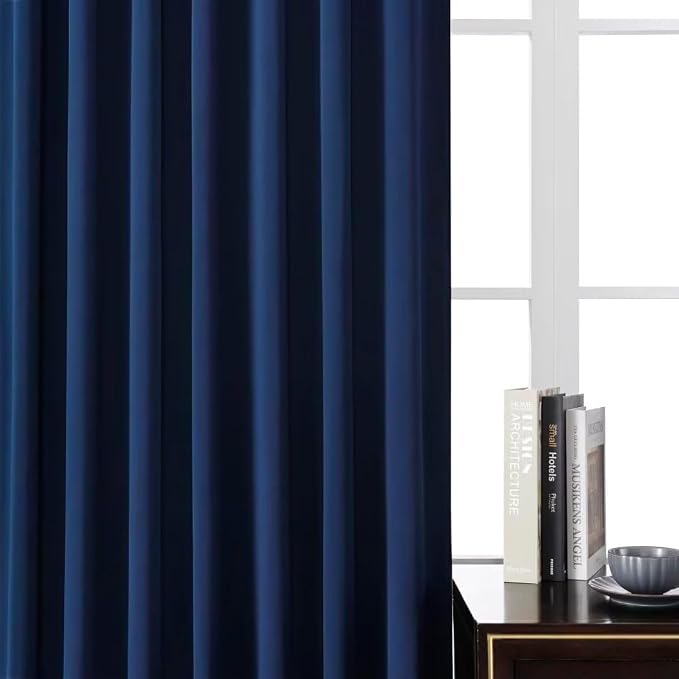 Joydeco Blackout Curtains 96 Inches Long, Thermal Insulated Black Out Curtains - Image 6
