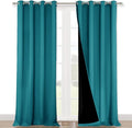 NICETOWN Peacock Teal 100% Blackout Curtains by NICETOWN