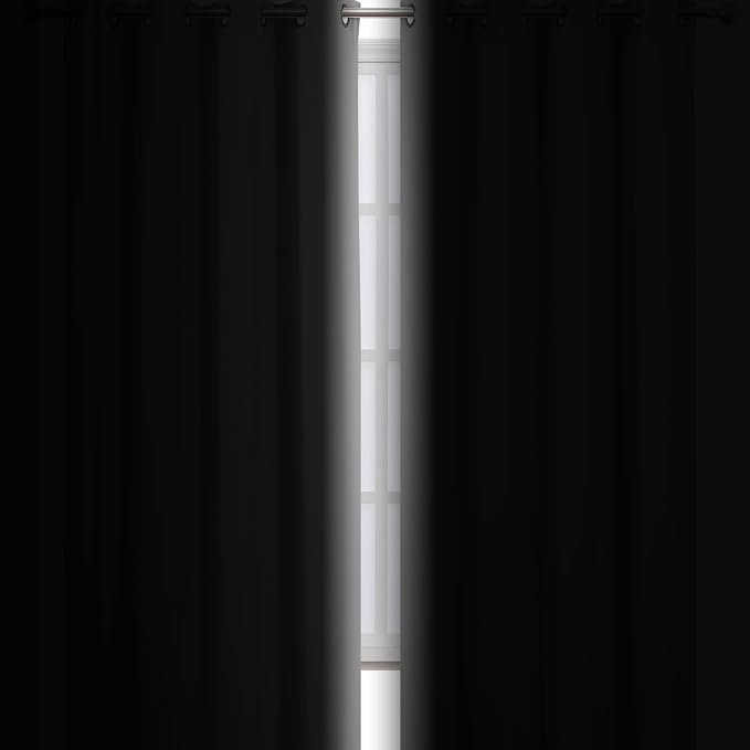 Light Grey Thermal Blackout Curtains/42 x 72 Inch/Set of 2 Panels Room - Image 3