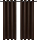 COSVIYA Grommet Room Darkening Brown Curtains 84 inch Long by COSVIYA