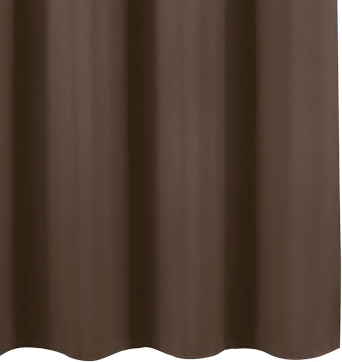 Blackout Curtains 66 x 54 Inch Long Chocolate Curtains Set of 2 Panels Room - Image 8