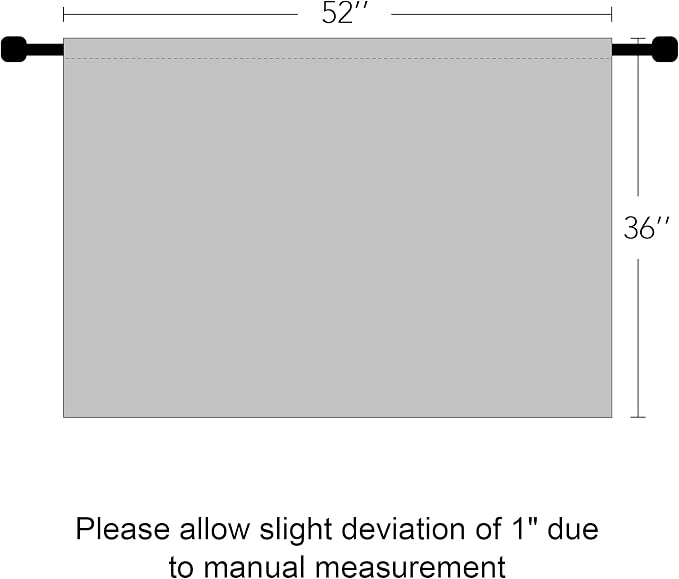 RYB HOME Bathroom Curtains Room Darkening Privacy Small Window Curtains - Image 7