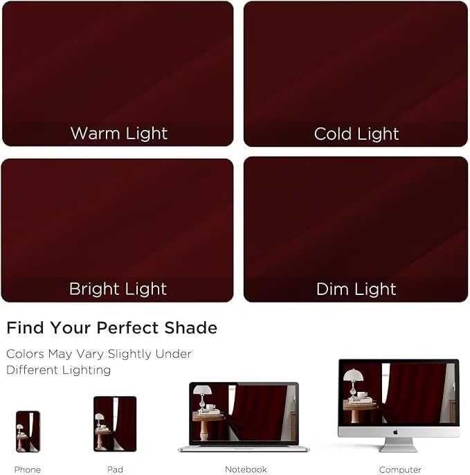 Joydeco Blackout Curtains for Bedroom 90 inch Long 2 Panels, Thermal Insulated - Image 6