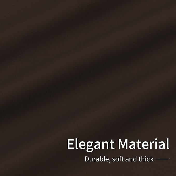 Easy-Going Thermal Grommet Blackout Curtains, 2 Panels 42x72 in, Dark Brown | - Image 6
