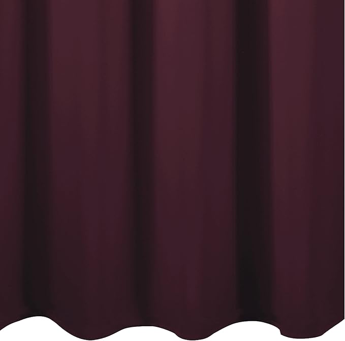 Blackout Curtains 52 x 45 inch/Burgundy Red Curtains Set of 2 Panels/Thermal - Image 9