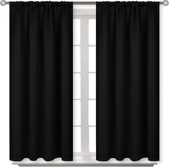 BGment Short Blackout Curtains 45 Inch Long, 42 X 45 Inch by BGment
