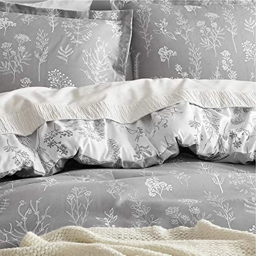 Bedsure Light Grey Queen Comforter Set - Image 4