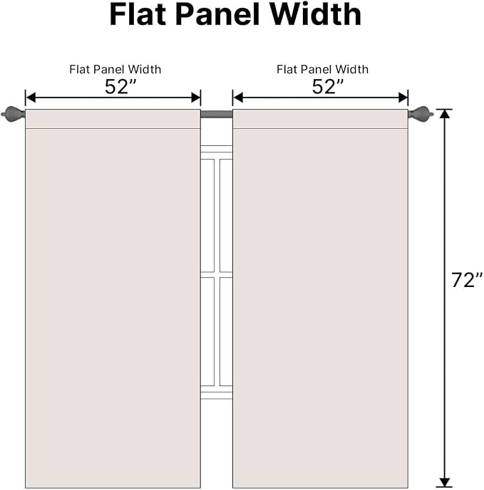 H.VERSAILTEX Blackout Curtains Thermal Insulated Window Treatment Panels Room - Image 6