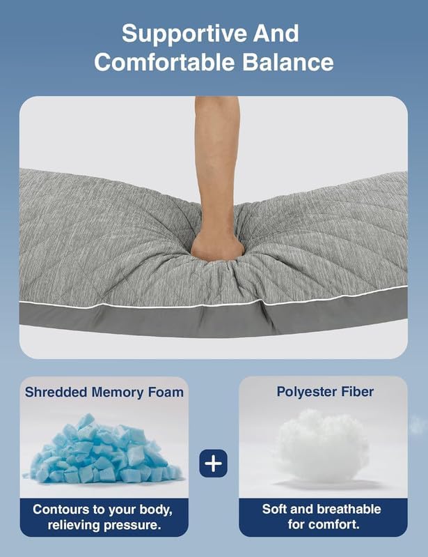 ZonLi Cooling Body Pillow for Adults Side Sleeper & Pregnancy - Image 6