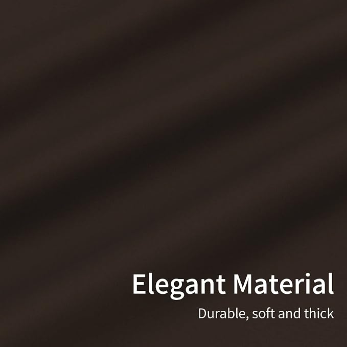 Easy-Going Thermal Grommet Blackout Curtains, 2 Panels 46x84 in, Dark Brown | - Image 6