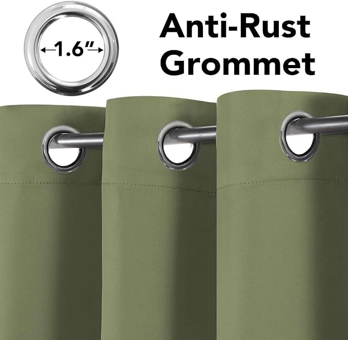 H.VERSAILTEX Blackout Curtains for Bedroom Thermal Insulated Room Darkening - Image 4