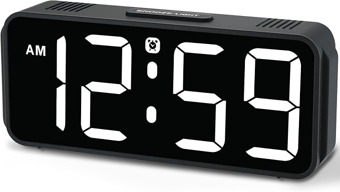 Peakeep Small Compact Digital Alarm Clock Plug-in by PEAKEEP