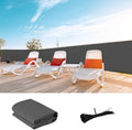 LOVE STORY Custom Size 2.6' x 20' Balcony Privacy Screen Cover, Dark Grey | by LOVESTORY