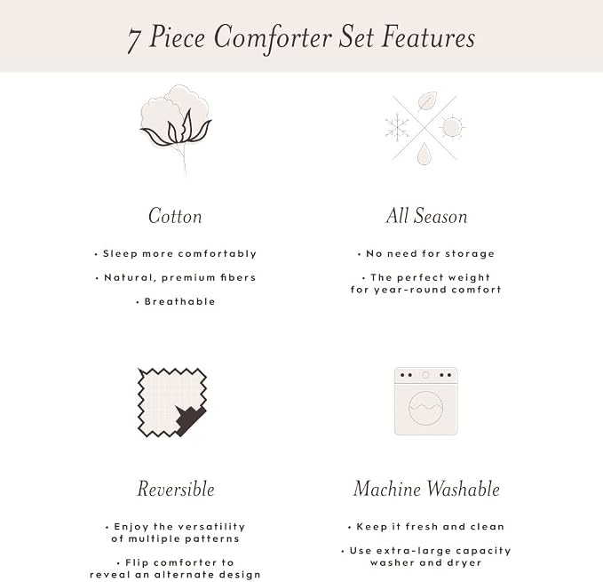 Laura Ashley – Queen Comforter Set, Reversible Floral Bedding - Image 4