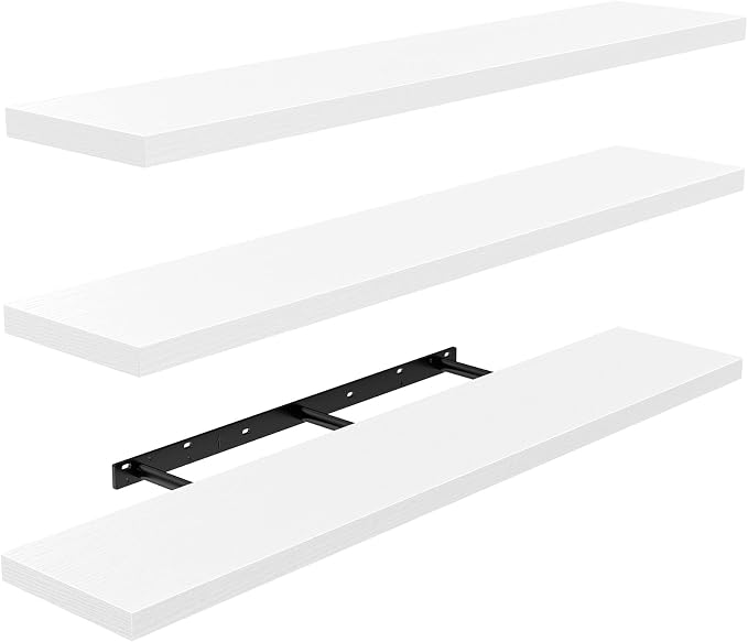 Amada 47.2" Floating Shelves for Wall Decor & Storage, Living Room, 22 lbs by AMADAHOMEFURNISHING