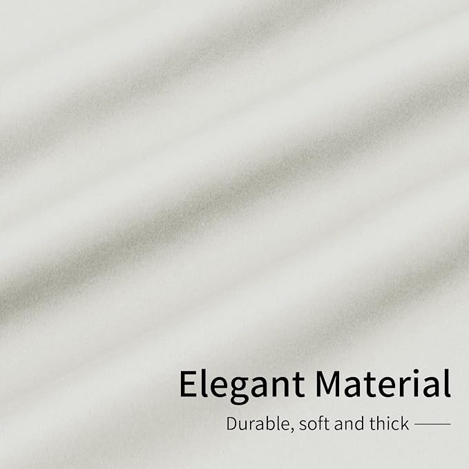 Easy-Going Thermal Grommet Curtains, 2 Panels 34x63 in, Ivory | Machine - Image 6