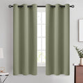 COSVIYA Grommet Room Darkening Light Sage Curtains 63 inch Long by COSVIYA