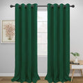 Easy-Going Thermal Grommet Blackout Curtains, 2 Panels 52x96 in, Dark Green | by Easy-Going