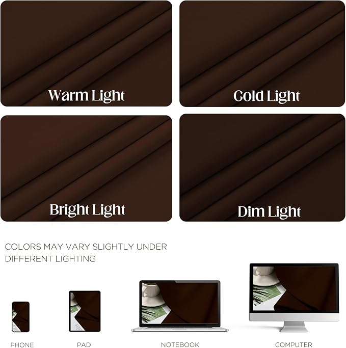 CUCRAF Blackout Curtains 63 inch Length 2 Panels Set, Room Darkening Drapes - Image 4