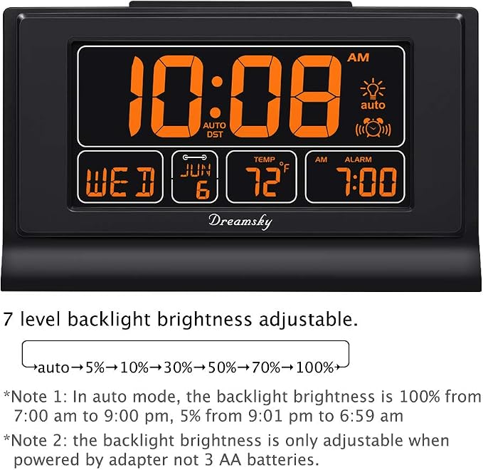 DreamSky Alarm Clocks for Bedrooms - Image 2