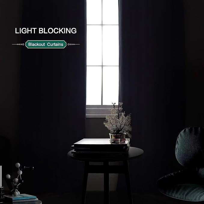 Joydeco Blackout Curtains for Bedroom 84 inch Long 2 Panels, Thermal Insulated - Image 5