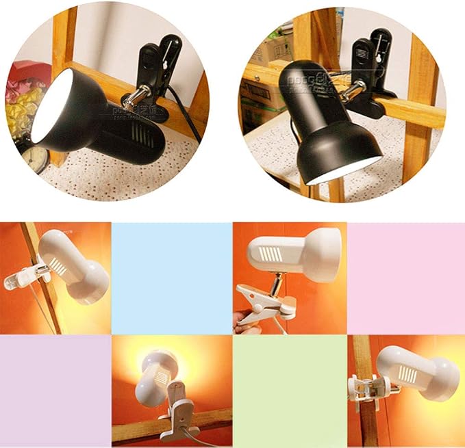 Sun-Rising Rong&LAN Clip lamp, 360° Rotation Clip on Lamp Portable Book Reading - Image 4
