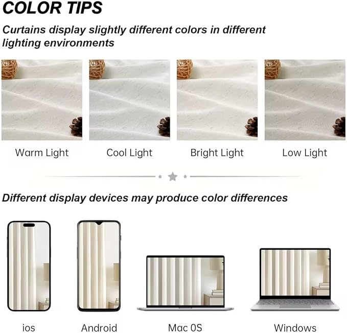 Natural Pinch Pleated Full Blackout Curtains Linen Blended Room Darkening - Image 8
