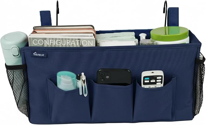 Surblue Bedside Organizer with Hook Bedside Caddy Hanging Storage Bag with by SURBLUE