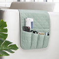 Armchair Caddy for Recliner, Non Slip Sofa Arm Organizer, Sage Green | 5-Pocket by AUVCAS